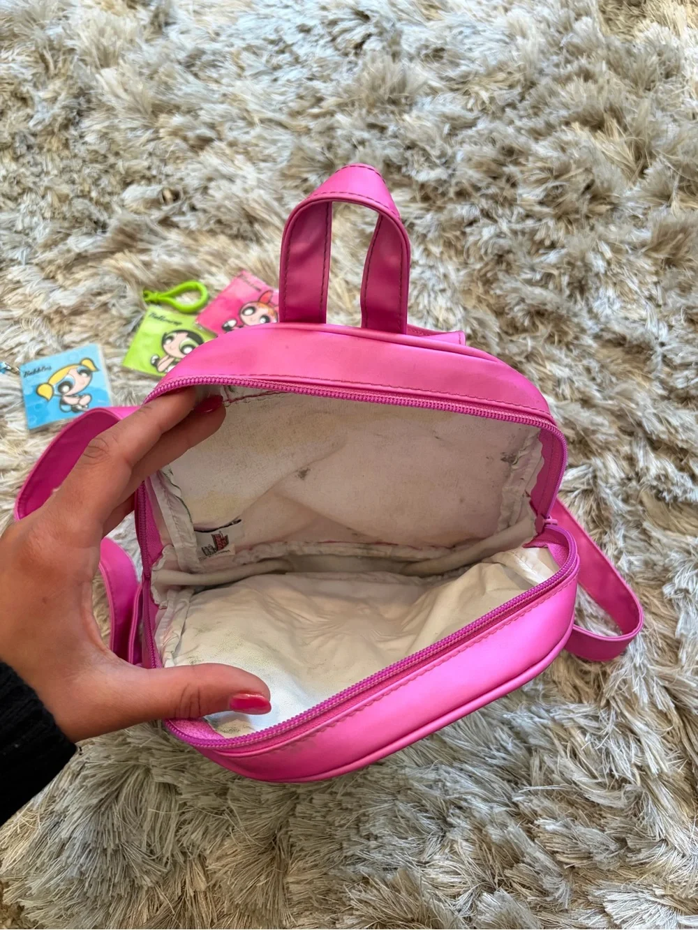 Powerpuff Girls Pink Glitter Kids Backpack